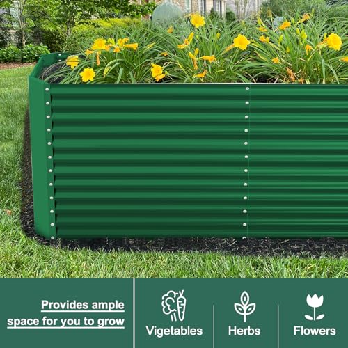 6x3x3ft Rectangular Galvanized Raised Garden Beds