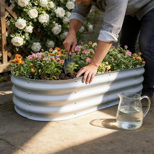 Gardmax Galvanized Raised Garden Bed