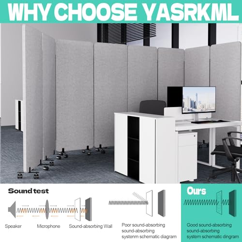 66in 3 Panel+3 Panel Soundproof Room Divider