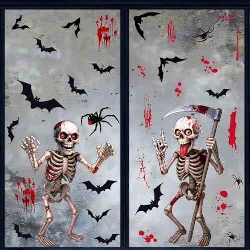Halloween Window Clings Decorations (4 Count)