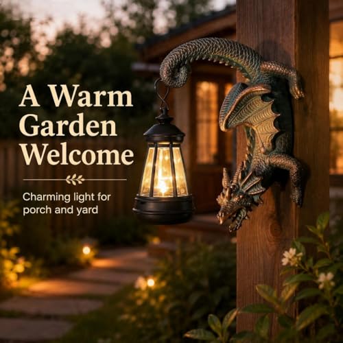 Solar Dragon Tree Hugger Statue Wall Decor