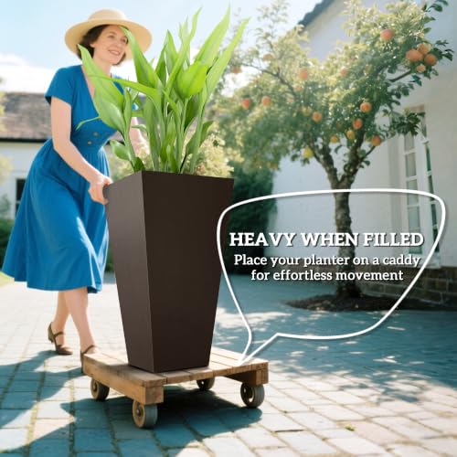 28 in Tall Planters for Outdoor Plants (3 Count)