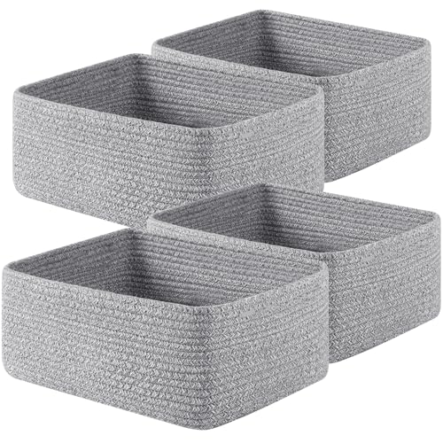 4 Pack 14.17 * 11.02 * 6.3IN Storage Baskets for Organizing Shelves (4 Count)