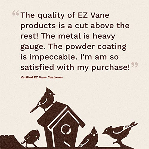 EZ Vane Steel Birdhouse Weathervane with Wind Cups