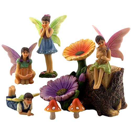 Fairies for Fairy Garden Accessories Kit Outdoor (7 Count)