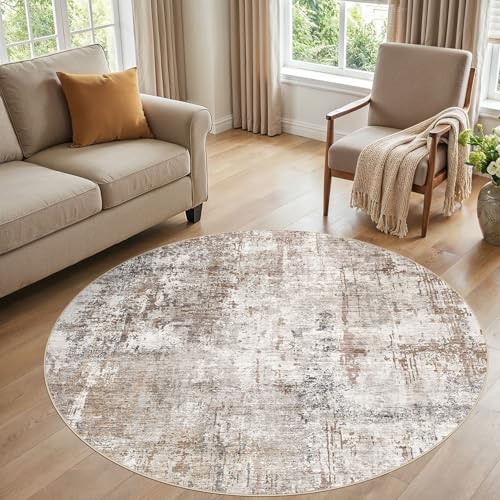 6ft Round Area Rug Living Room Rugs (24 Count)