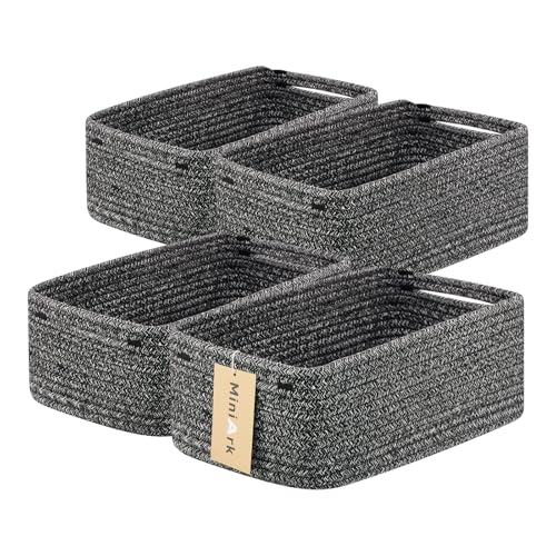Small Storage Baskets for Organizing (4 Count)