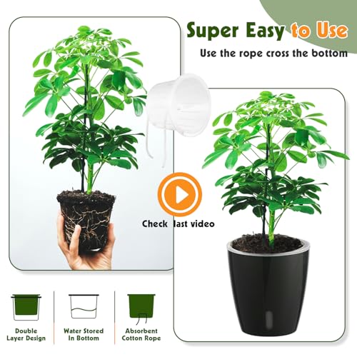 Self Watering Pots for Indoor Plants (6 Count)