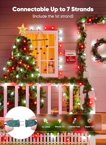 100Ft Christmas Lights Outdoor (100 Count)