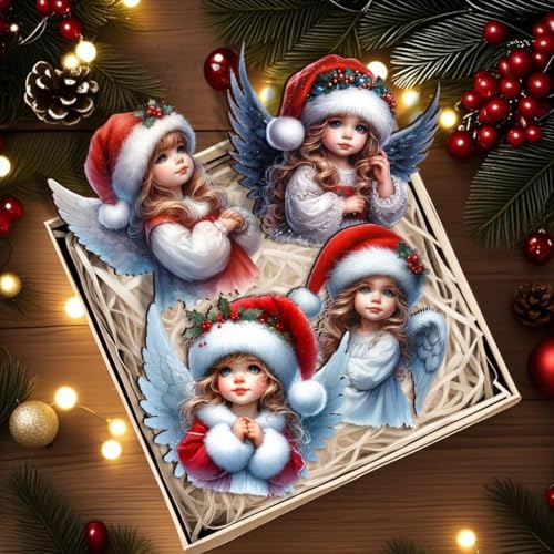 15 Pcs Vintage Angel Christmas Ornaments (15 Count)