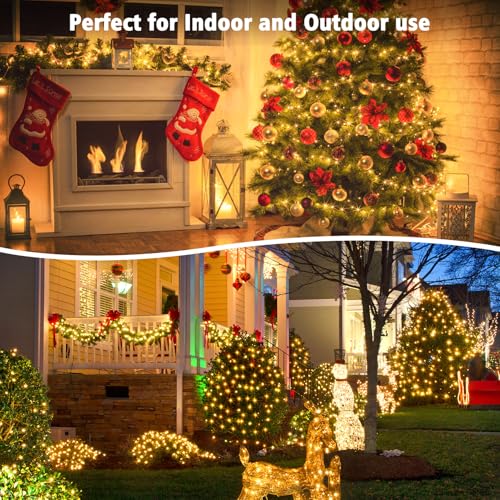 4 Pack Timer Christmas Fairy Lights Battery Operated 16.4FT 50 LED (200 Count)