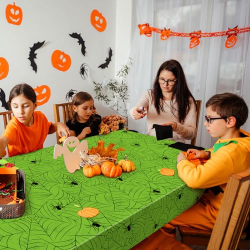 3 Pack Halloween Tablecloth Rectangular Table Halloween Party Decorations (3 Count)