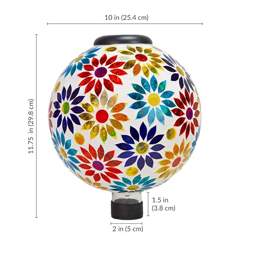 Sunnydaze Solar Gazing Ball for Garden (2 Count)