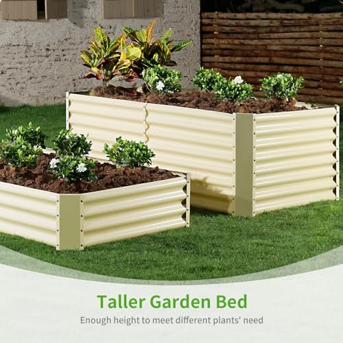 6x3x2ft Galvanized Raised Garden Bed