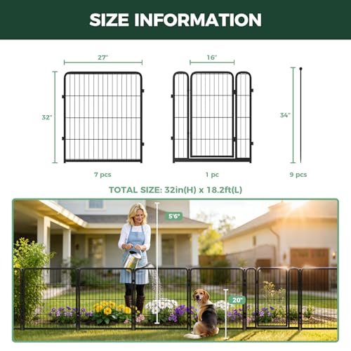 No Dig Garden Fence (48 Sq Ft)