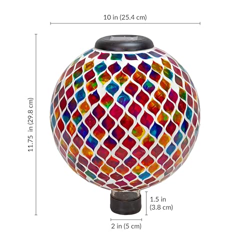 Sunnydaze Solar Gazing Ball for Garden