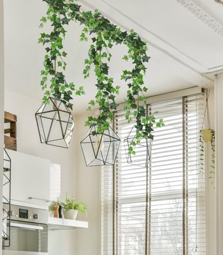 6Strand Artificial Ivy Greenery Garland Silk Fake Vines Plant 6.3Ft (37.8 Foot)
