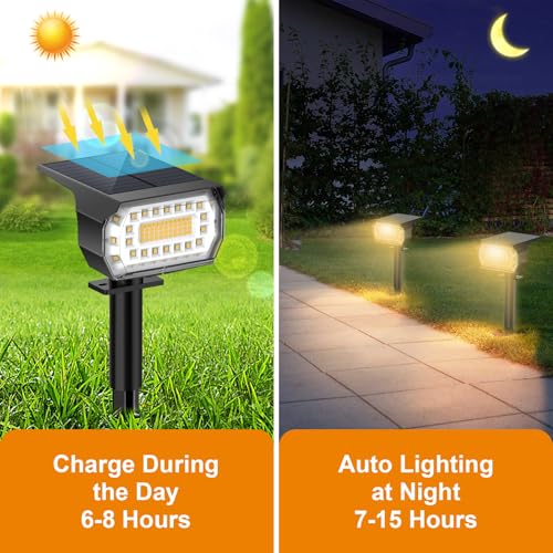 Solar Spot Lights Outdoor IP67 Waterproof (12 Count)