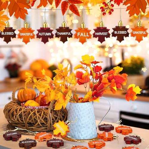 24pcs Fall Thanksgiving Tree Ornaments (24 Count)