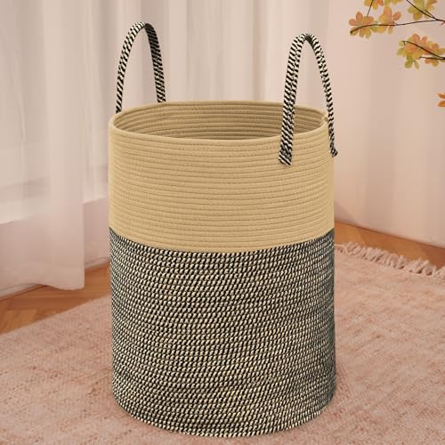 60L Cotton Rope Laundry Basket Hamper