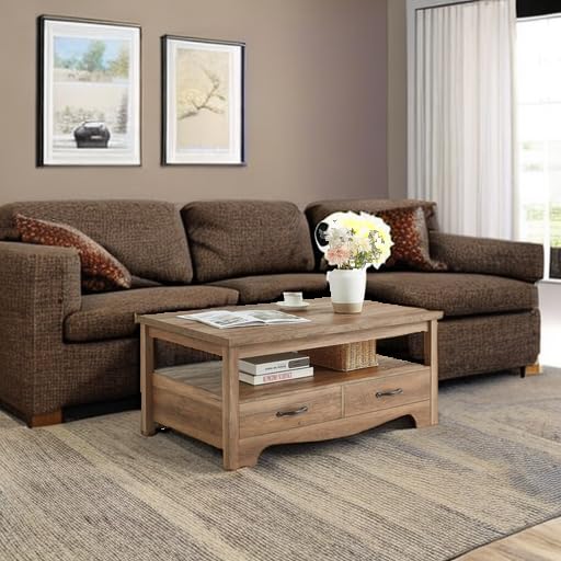 Farmhouse Coffee Table with Storage