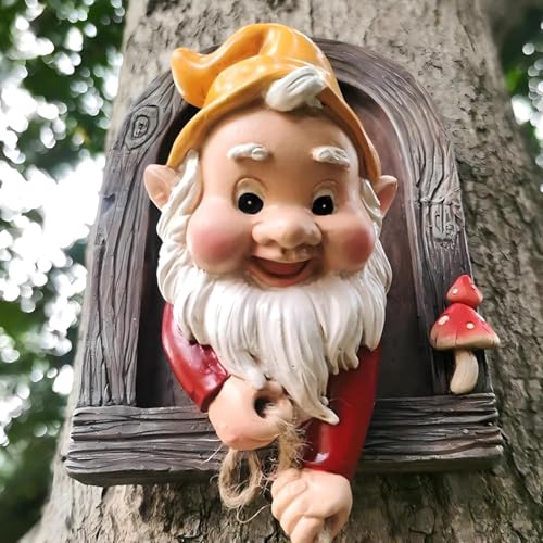 Climbing Gnomes Tree Faces Decor Outdoor for Yard
