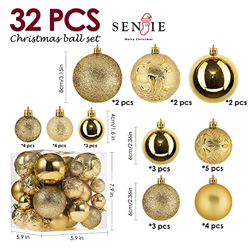 Gold Shatterproof Christmas Ball Ornaments (32 Count)
