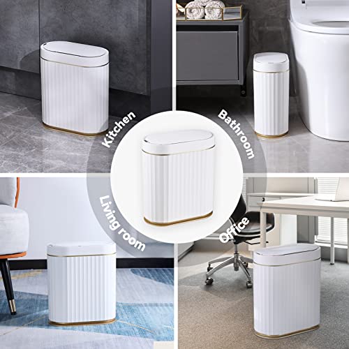 Bathroom Trash Can with Lid