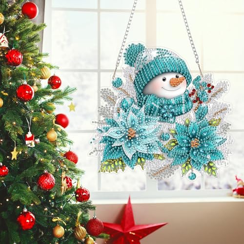 Snowman Diamond Art Hanging Kits for Adult