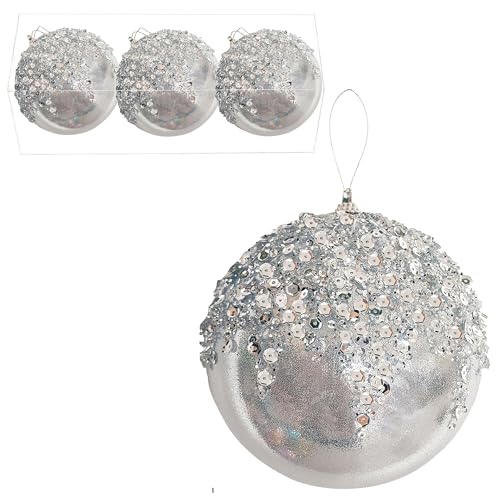3Pcs Christmas Balls Ornaments (3 Count)