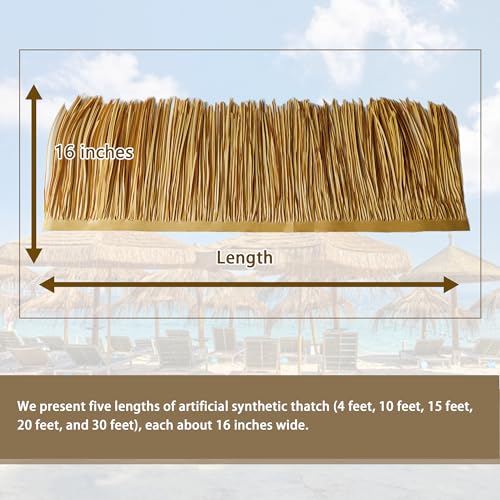 Premium Mexican Style Artificial Palm Thatch Roof Rolls. 5 Lengths