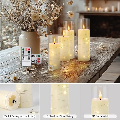 24 Pack Acrylic Flameless Candles (24 Count)