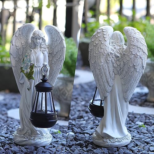 Solar Angel Outdoor Garden Decor Statues