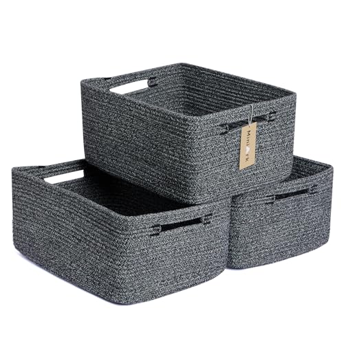 Large Storage Baskets for Shelves (3 Count)