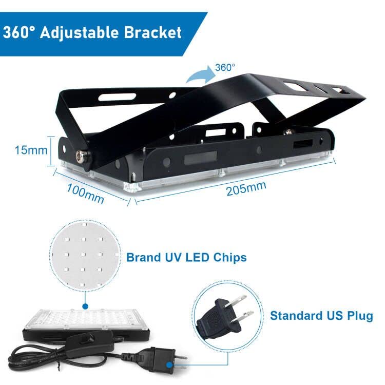 2 Pack 50W Black Lights (2 Count)