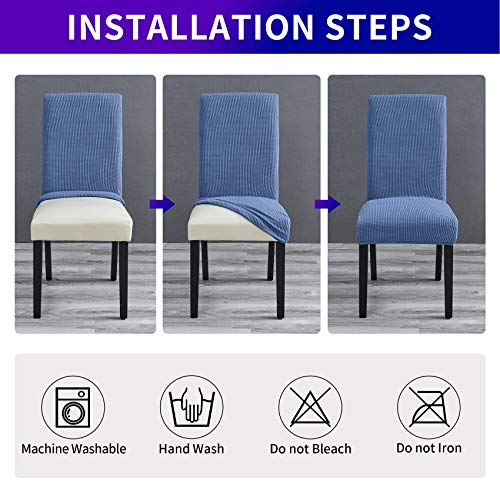 Stretch Chair Covers for Dining Room Set of 2