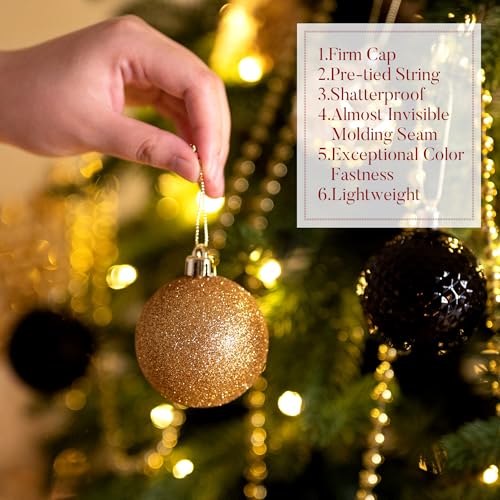 50ct Christmas Tree Decorations Ball Ornaments 2 Inches (50 Count)