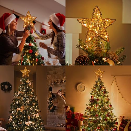 10" Rustic Christmas Star Tree Topper