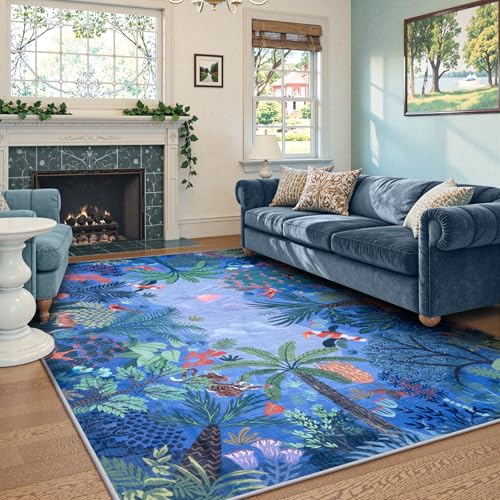 Washable Bedroom Rug 8x10 Under Bed (80 Sq Ft)
