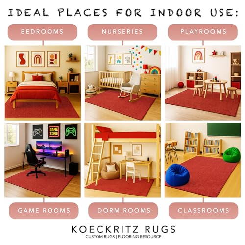 Soft & Colorful 12' x 12' Kids Classroom Area Rug