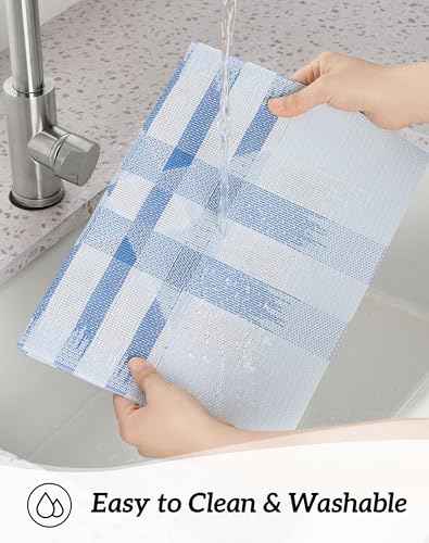 Geometric Print Blue Placemats Set of 12 (2.5 Count)