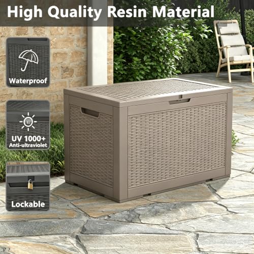110 Gal Outdoor Storage Box Waterproof Lockable