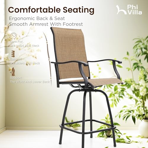 Bar Height Patio Table and Chairs 3 Piece (3 Count)