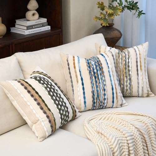 Boho Pillow Covers 18x18 Inch Set of 2 (2 Count)