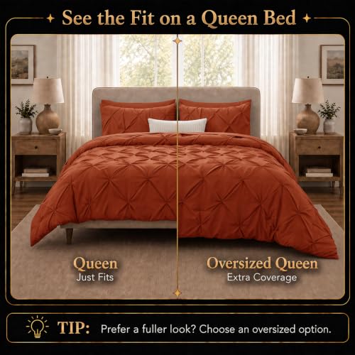 Queen Comforter Set Terracotta
