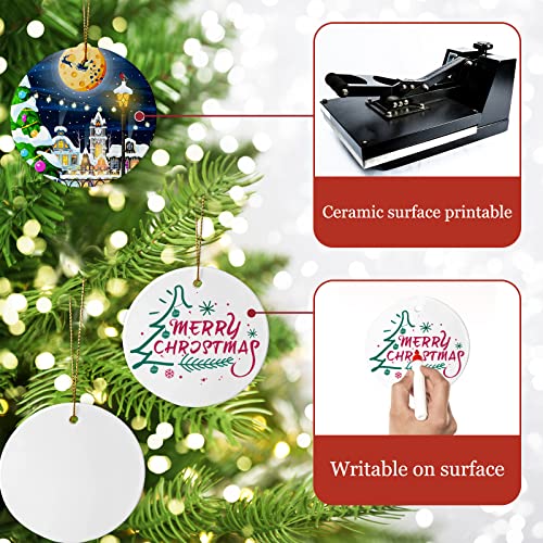 Sublimation Ceramic Ornament Blanks