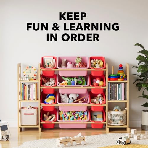 Toy Storage Organizer with 6 Shelves and 12 Bins (6 Count)