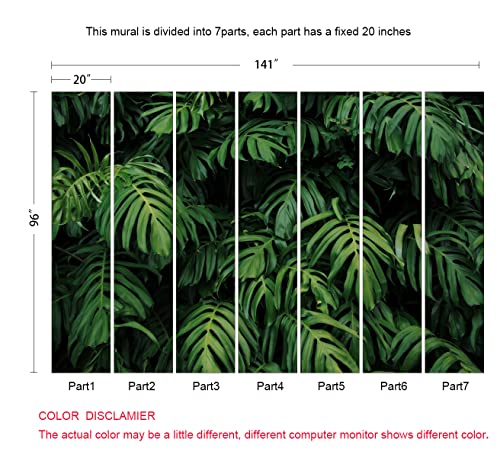 Tropical Monstera Wallpaper Banana Leaf Wall Mural Wallpaper for Living Room Bedroom TV Background Wall Covering