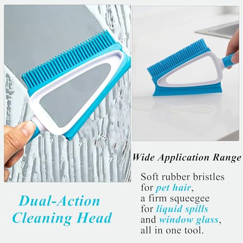 Pet Hair Rubber Brush with Mini Dustpan