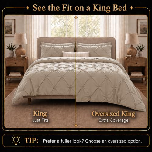 King Size Comforter Set Wheat